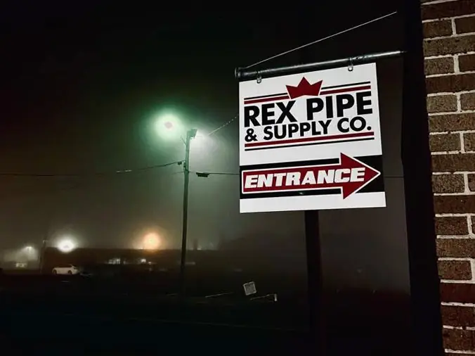 Rex Pipe & Supply Co. Canton OH exterior sign
